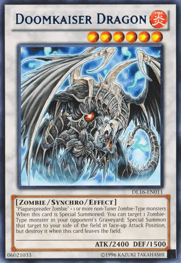 Doomkaiser Dragon (Blue) [DL16-EN011] Rare - Doe's Cards