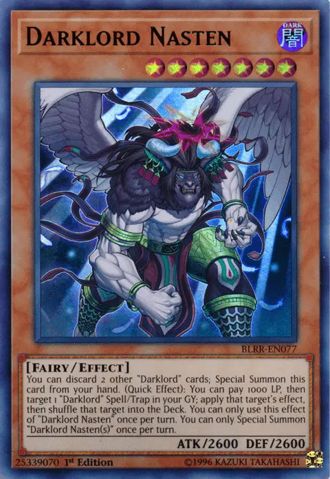 Darklord Nasten [BLRR-EN077] Ultra Rare - Doe's Cards