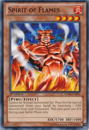 Spirit of Flames [SDOK-EN016] Common - Doe's Cards