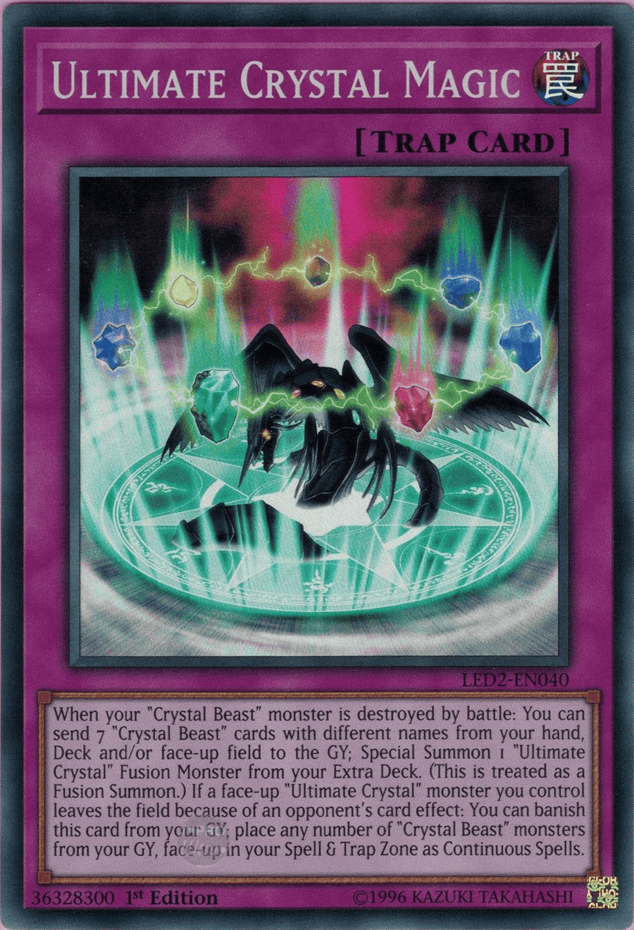 Ultimate Crystal Magic [LED2-EN040] Super Rare - Doe's Cards