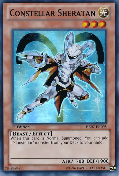 Constellar Sheratan [HA07-EN005] Super Rare - Doe's Cards