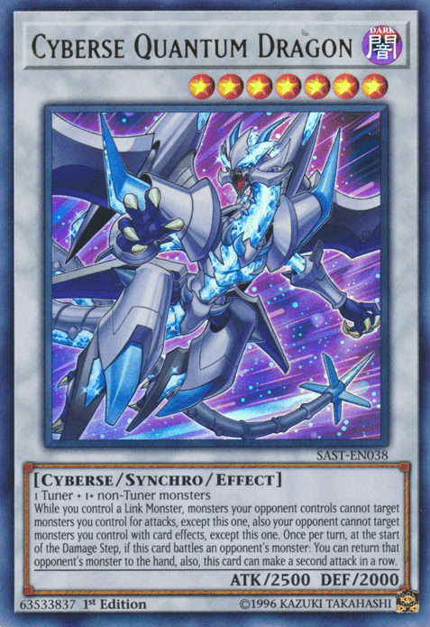 Cyberse Quantum Dragon [SAST-EN038] Ultra Rare - Doe's Cards