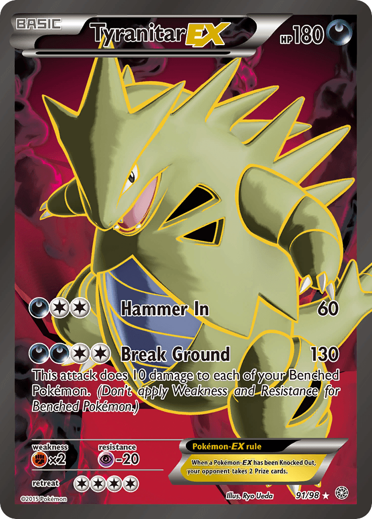 Tyranitar EX (91/98) [XY: Ancient Origins] - Doe's Cards