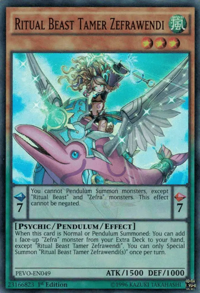 Ritual Beast Tamer Zefrawendi [PEVO-EN049] Super Rare - Doe's Cards