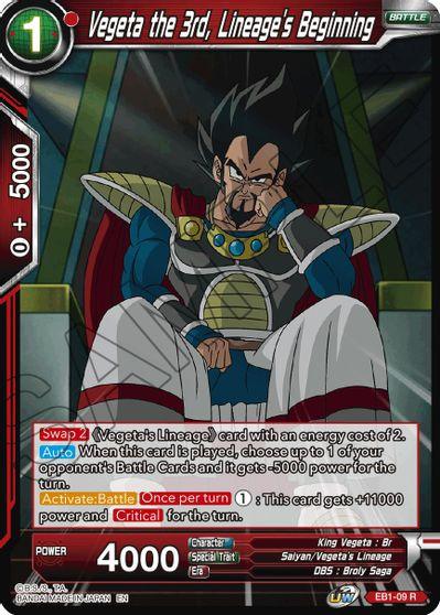 Vegeta the 3rd, Lineage's Beginning (EB1-009) [Battle Evolution Booster] - Doe's Cards