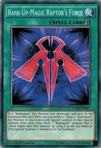 Rank-Up-Magic Raptor's Force [CORE-EN057] Common - Doe's Cards
