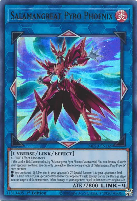 Salamangreat Pyro Phoenix [MP20-EN169] Ultra Rare - Doe's Cards
