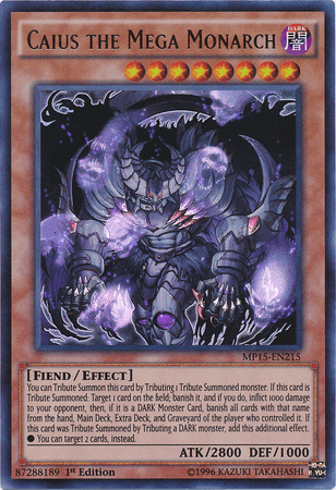 Caius the Mega Monarch [MP15-EN215] Ultra Rare - Doe's Cards