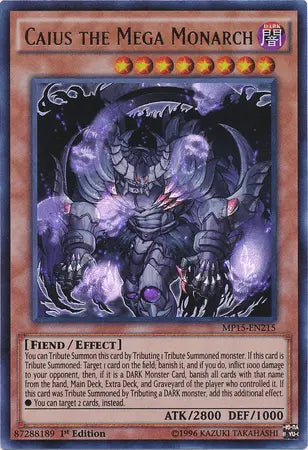 Caius the Mega Monarch [MP15-EN215] Ultra Rare - Doe's Cards