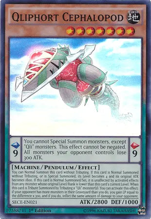 Qliphort Cephalopod [SECE-EN021] Super Rare - Doe's Cards