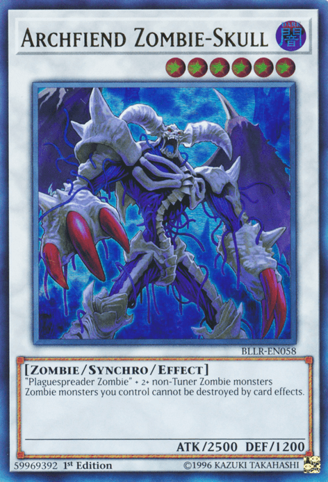 Archfiend Zombie-Skull [BLLR-EN058] Ultra Rare - Doe's Cards