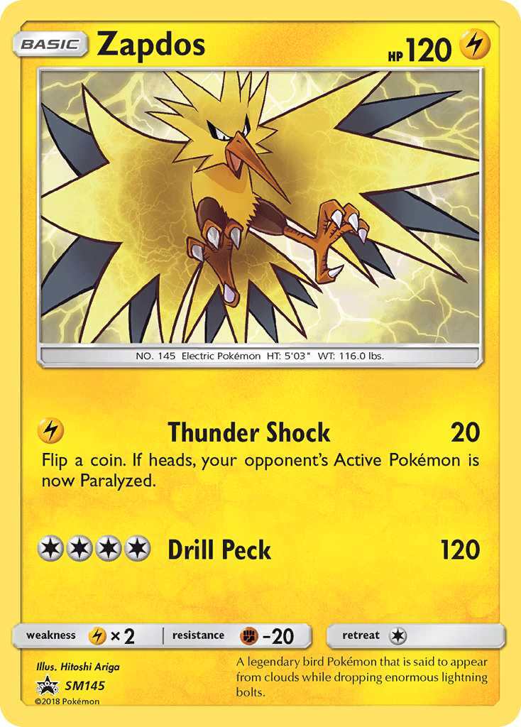 Zapdos (SM145) [Sun & Moon: Black Star Promos] - Doe's Cards