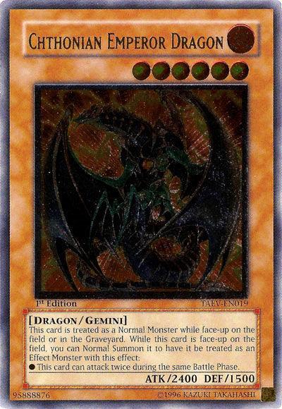 Chthonian Emperor Dragon [TAEV-EN019] Ultimate Rare - Doe's Cards