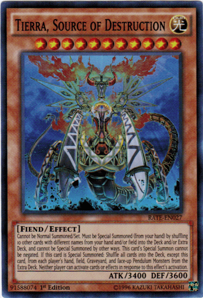 Tierra, Source of Destruction [RATE-EN027] Super Rare - Doe's Cards