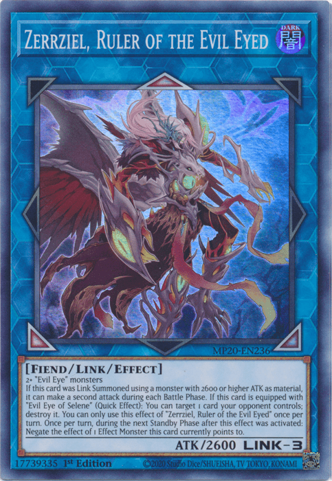 Zerrziel, Ruler of the Evil Eyed [MP20-EN236] Super Rare - Doe's Cards