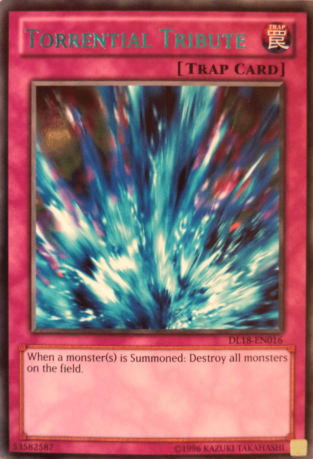 Torrential Tribute (Blue) [DL18-EN016] Rare - Doe's Cards