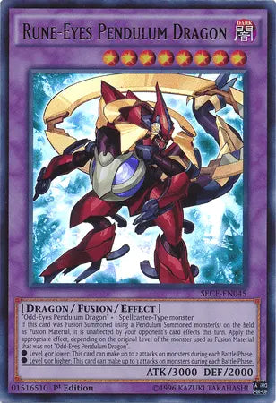Rune-Eyes Pendulum Dragon [SECE-EN045] Ultra Rare - Doe's Cards