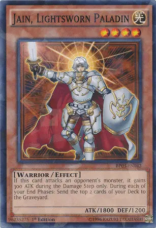 Jain, Lightsworn Paladin [BP03-EN042] Shatterfoil Rare - Doe's Cards