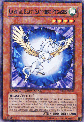 Crystal Beast Sapphire Pegasus [DT01-EN058] Common - Doe's Cards