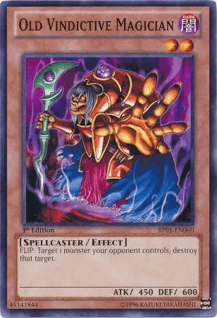 Old Vindictive Magician [BP01-EN060] Common - Doe's Cards