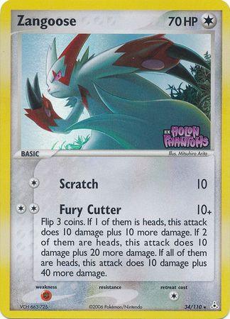 Zangoose (34/110) (Stamped) [EX: Holon Phantoms] - Doe's Cards