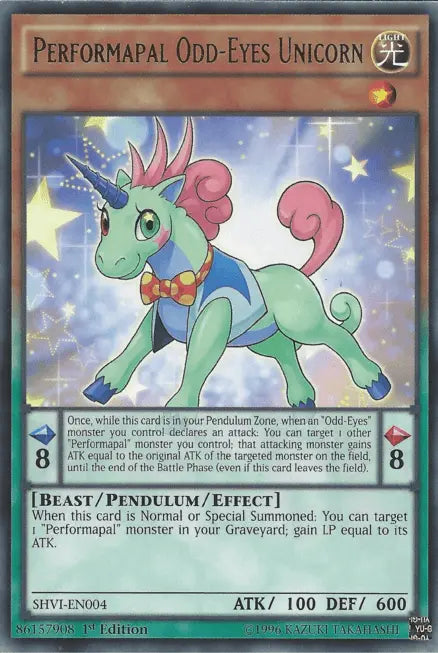 Performapal Odd-Eyes Unicorn [SHVI-EN004] Rare - Doe's Cards