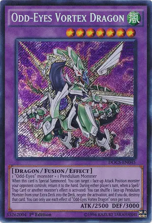 Odd-Eyes Vortex Dragon [DOCS-EN045] Secret Rare - Doe's Cards