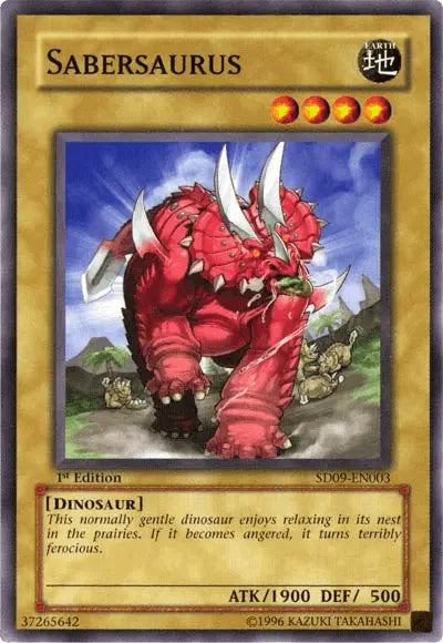 Sabersaurus [SD09-EN003] Common - Doe's Cards