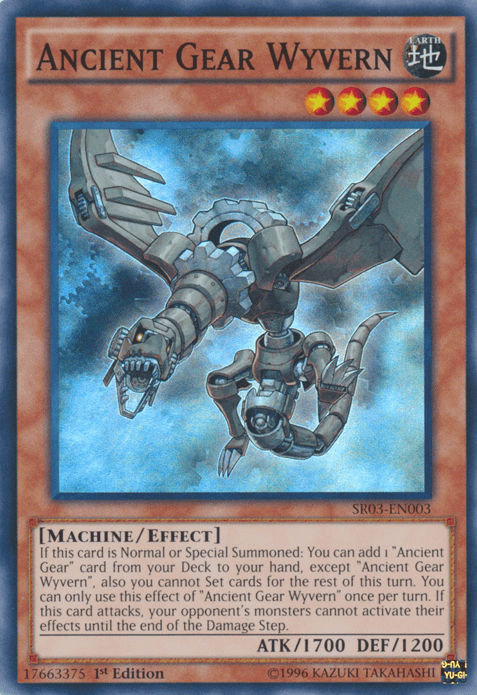 Ancient Gear Wyvern [SR03-EN003] Super Rare - Doe's Cards