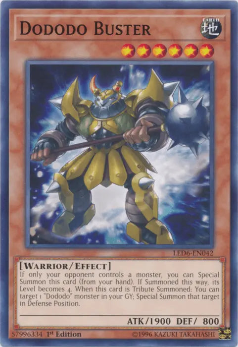 Dododo Buster [LED6-EN042] Common - Doe's Cards