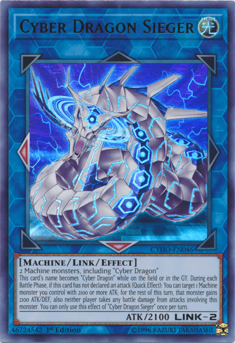 Cyber Dragon Sieger [CYHO-EN046] Ultra Rare - Doe's Cards