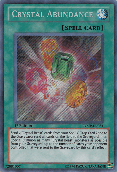 Crystal Abundance [RYMP-EN051] Secret Rare - Doe's Cards