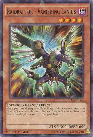 Raidraptor - Vanishing Lanius [SP15-EN029] Shatterfoil Rare - Doe's Cards