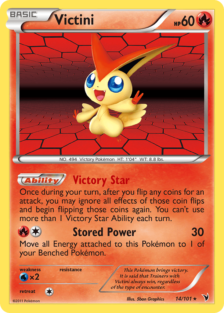 Victini (14/101) [Black & White: Noble Victories] - Doe's Cards