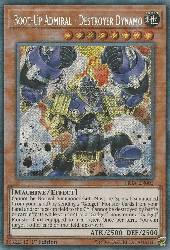 Boot-Up Admiral - Destroyer Dynamo [FIGA-EN002] Secret Rare - Doe's Cards