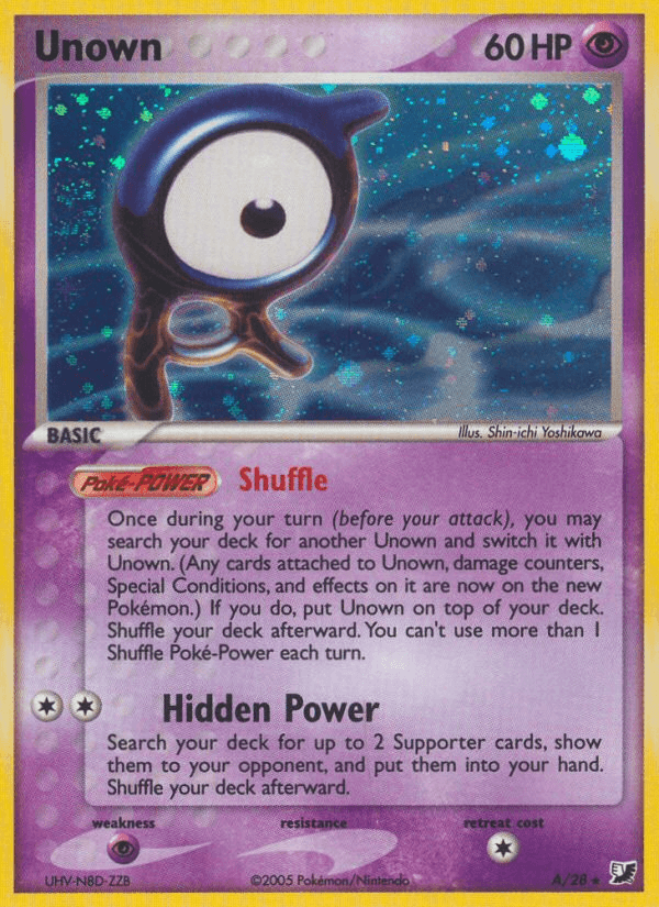 Unown (A/28) [EX: Unseen Forces] - Doe's Cards