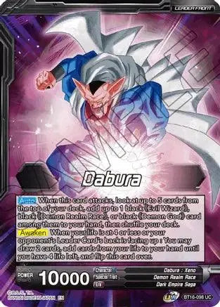 Dabura // Demon God Dabura, Diabolical Awakening (BT16-098) [Realm of the Gods] - Doe's Cards