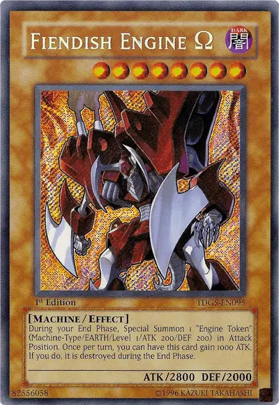 Fiendish Engine Omega [TDGS-EN095] Secret Rare - Doe's Cards