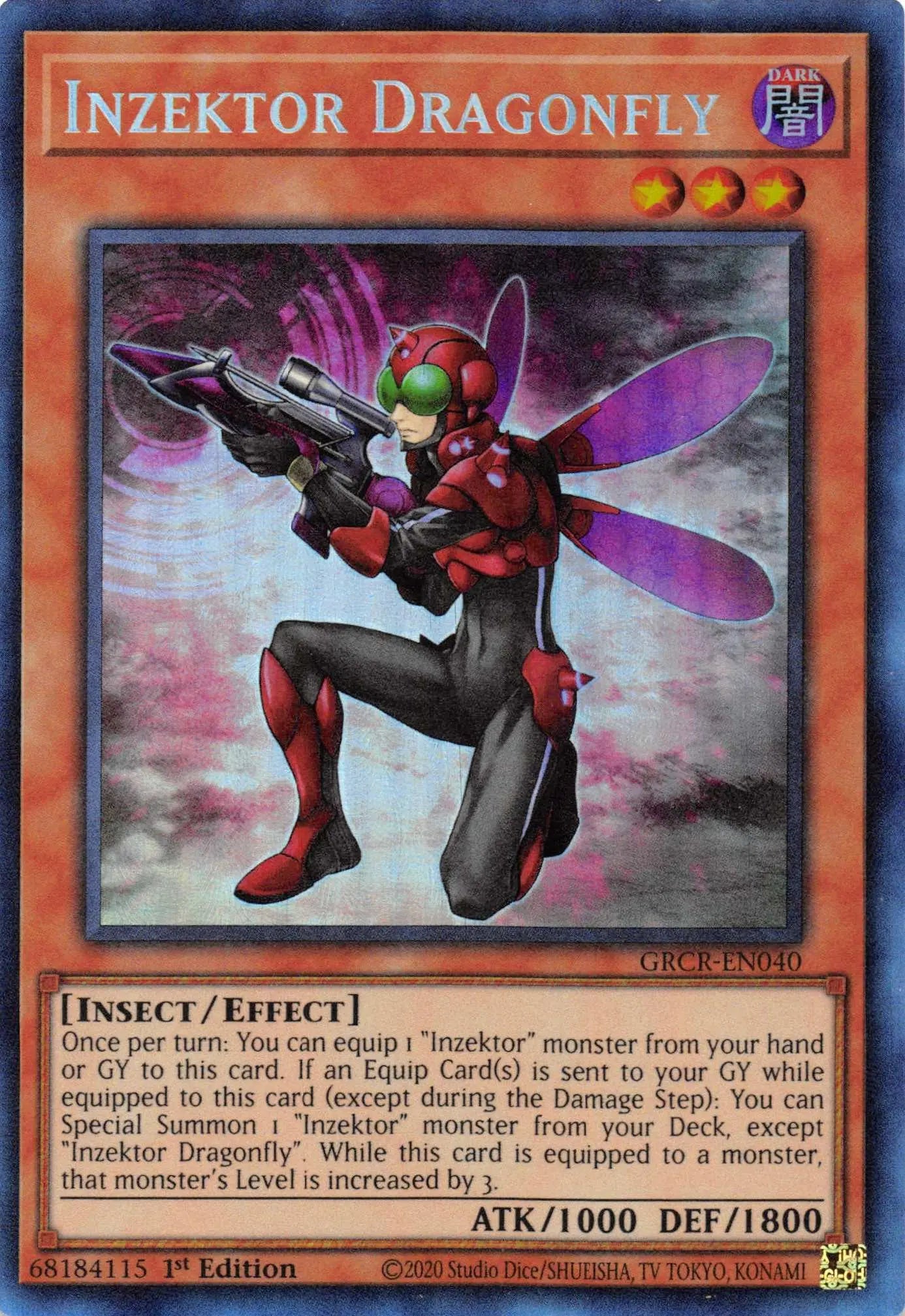 Inzektor Dragonfly [GRCR-EN040] Collector's Rare - Doe's Cards