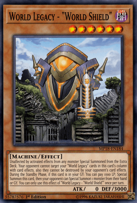 World Legacy - "World Shield" [MP18-EN184] Common - Doe's Cards