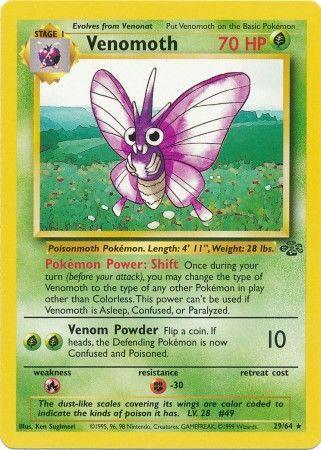 Venomoth (29/64) [Jungle Unlimited] - Doe's Cards