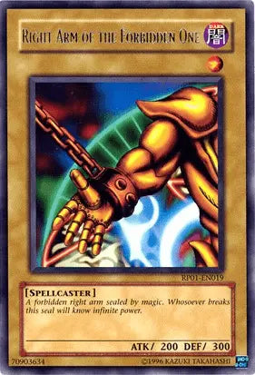 Right Arm of the Forbidden One [RP01-EN019] Rare - Doe's Cards