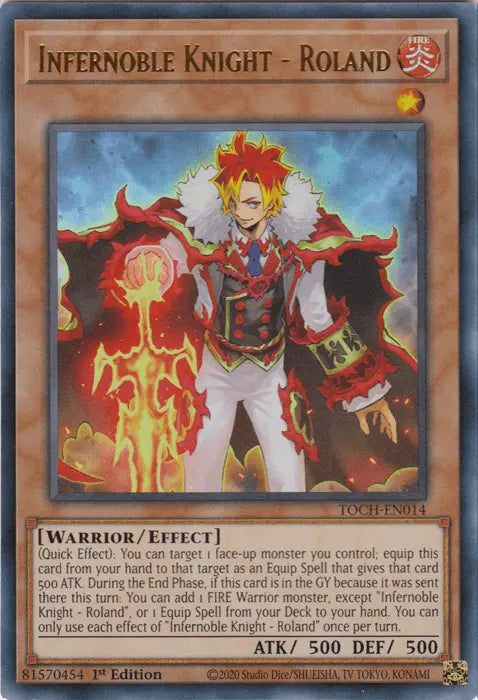 Infernoble Knight - Roland [TOCH-EN014] Ultra Rare - Doe's Cards