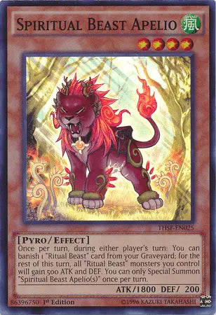 Spiritual Beast Apelio [THSF-EN025] Super Rare - Doe's Cards