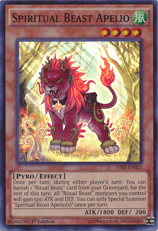 Spiritual Beast Apelio [THSF-EN025] Super Rare - Doe's Cards