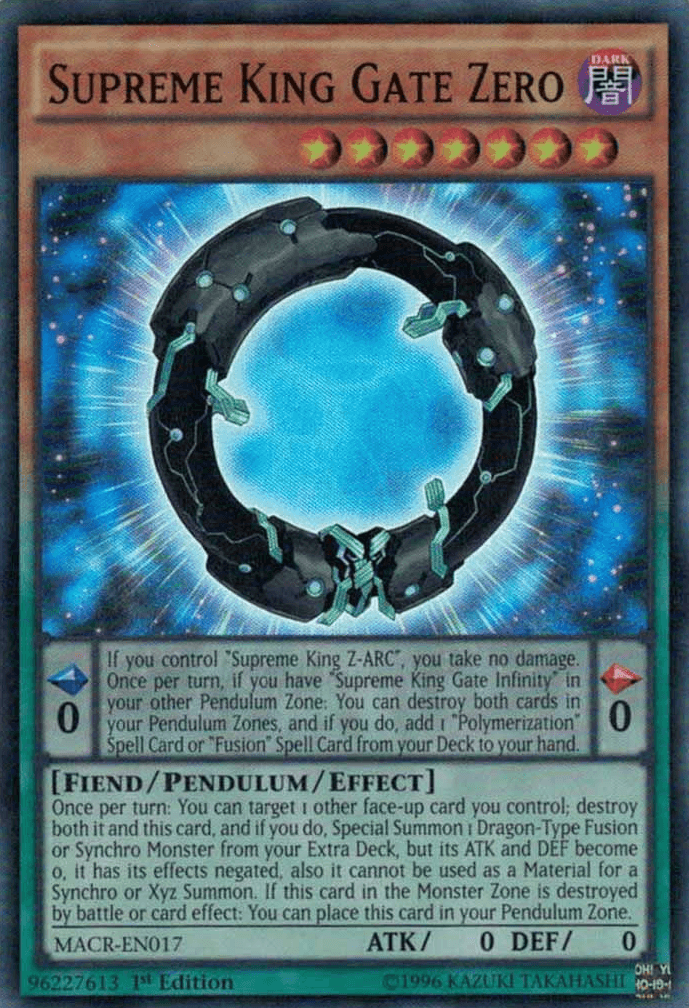 Supreme King Gate Zero [MACR-EN017] Super Rare - Doe's Cards