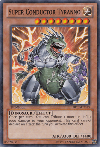 Super Conductor Tyranno [BP01-EN013] Starfoil Rare - Doe's Cards