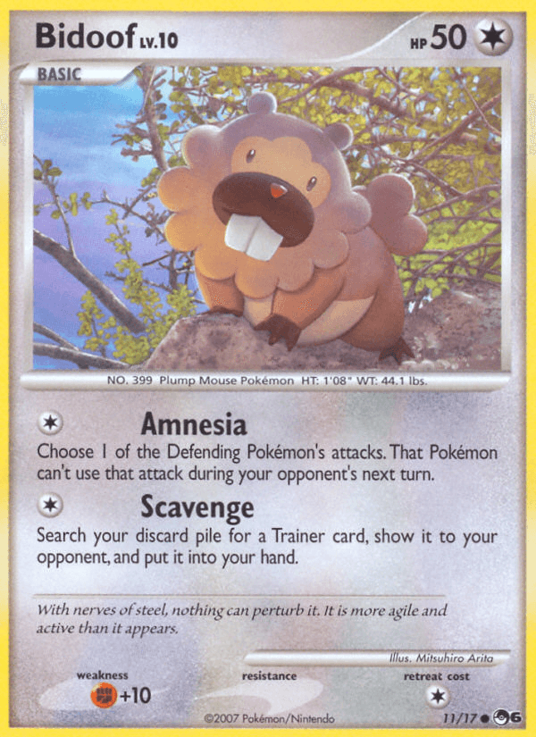 Bidoof (11/17) [POP Series 6] - Doe's Cards