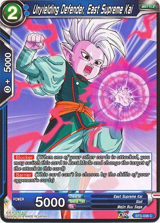 Unyielding Defender, East Supreme Kai (BT3-038) [Cross Worlds] - Doe's Cards