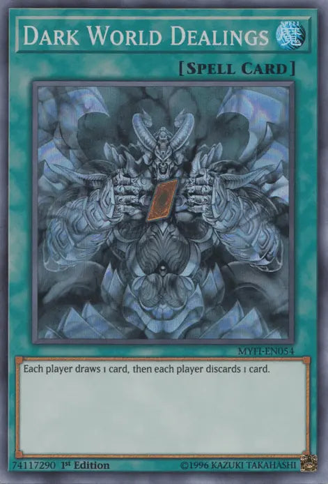 Dark World Dealings [MYFI-EN054] Super Rare - Doe's Cards